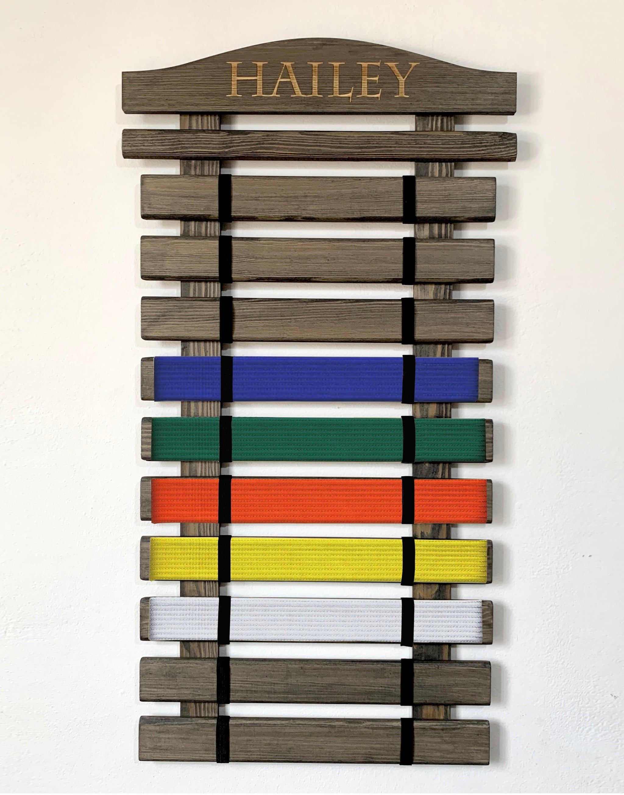 Martial Arts Belt Display Holder Rack. ShiandeCreations.com